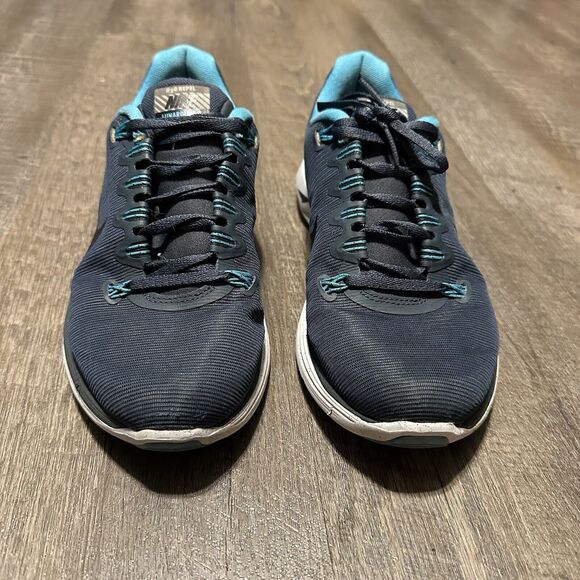 LunarGlide+ 5 'Shield Pack - Dark Armory Blue Cheetah‎ Leopard Print Womens 7 - Picture 3 of 6